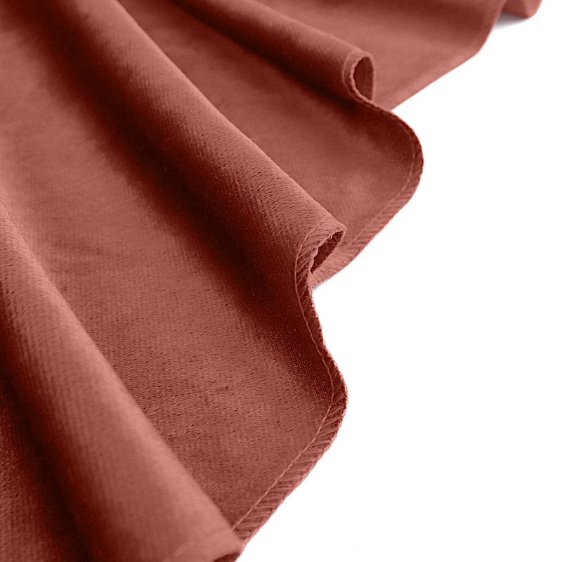 120" Round Premium Velvet Tablecloth