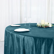 120" Round Premium Velvet Tablecloth