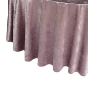 120" Round Premium Velvet Tablecloth