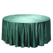 120" Round Premium Velvet Tablecloth - Hunter Green TAB_VEL_120_036