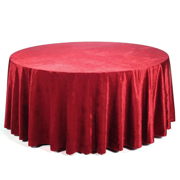 120" Round Premium Velvet Tablecloth TAB_VEL_120_059