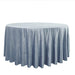 120" Round Premium Velvet Tablecloth TAB_VEL_120_086