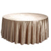 120" Round Premium Velvet Tablecloth - Champagne TAB_VEL_120_CHMP