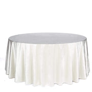 120" Round Premium Velvet Tablecloth - Ivory TAB_VEL_120_IVR