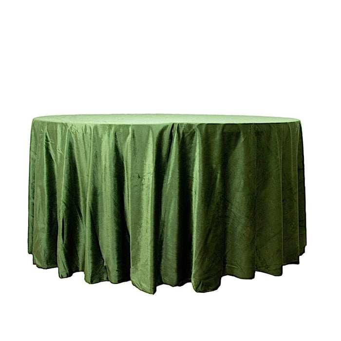 120" Round Premium Velvet Tablecloth TAB_VEL_120_WILL