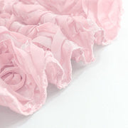 120" Round Satin Ribbon Roses Tablecloth