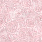 120" Round Satin Ribbon Roses Tablecloth
