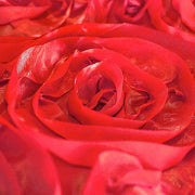 120" Round Satin Ribbon Roses Tablecloth