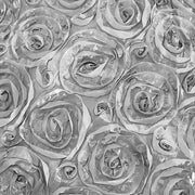 120" Round Satin Ribbon Roses Tablecloth