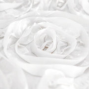120" Round Satin Ribbon Roses Tablecloth
