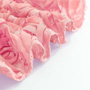 120" Round Satin Ribbon Roses Tablecloth