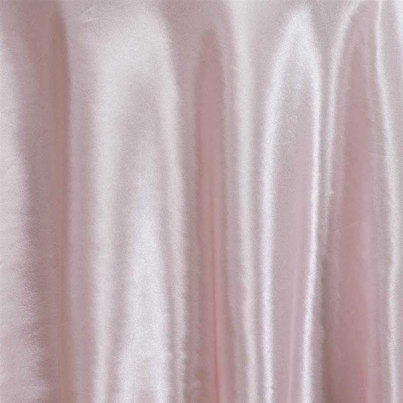 120" Satin Round Tablecloth Wedding Party Table Linens - Blush TAB_STN120_046
