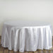 120" Satin Round Tablecloth Wedding Party Table Linens - White TAB_STN120_WHT