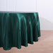 120" Satin Round Tablecloth Wedding Party Table Linens - Hunter Green TAB_STN120_HUNT