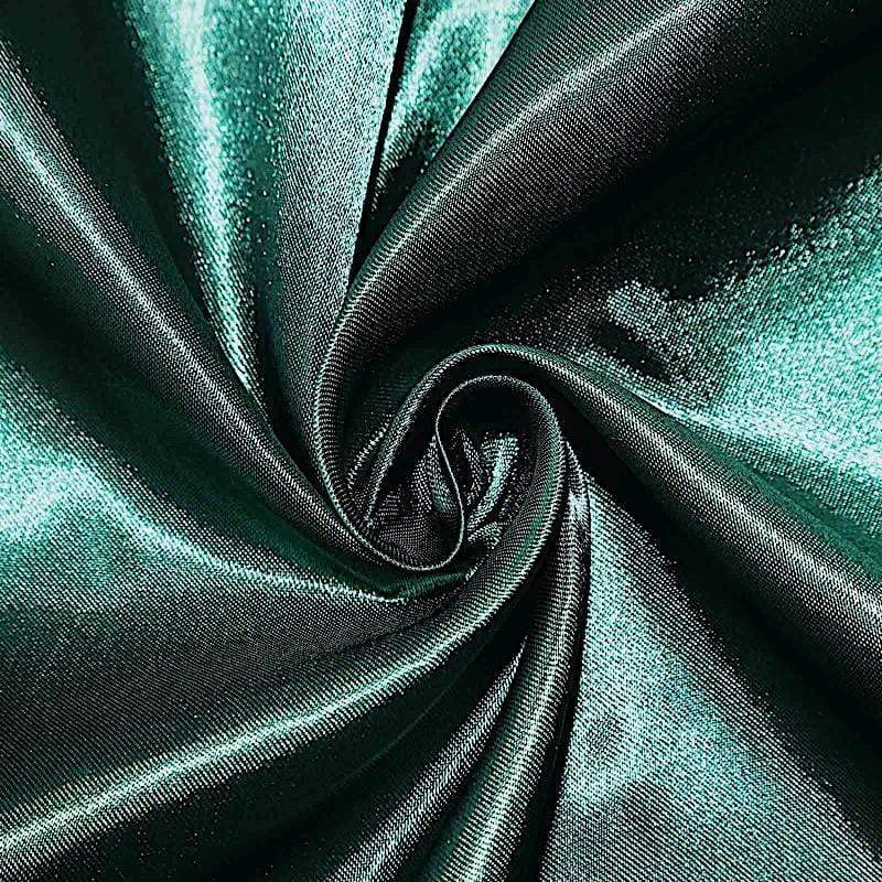 120" Satin Round Tablecloth Wedding Party Table Linens - Hunter Green TAB_STN120_HUNT