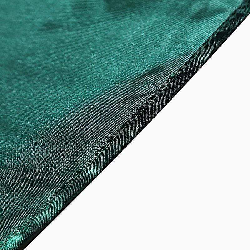 120" Satin Round Tablecloth Wedding Party Table Linens - Hunter Green TAB_STN120_HUNT