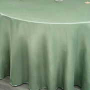 120" Satin Round Tablecloth Wedding Party Table Linens - Sage Green TAB_STN120_SAGE