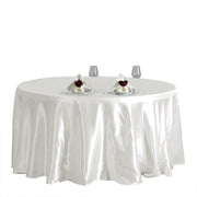 120" Satin Round Tablecloth Wedding Party Table Linens