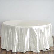 120" Satin Round Tablecloth Wedding Party Table Linens