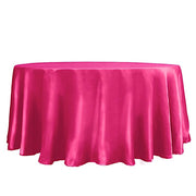 120" Satin Round Tablecloth Wedding Party Table Linens