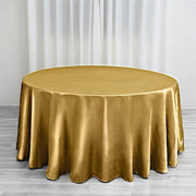 120" Satin Round Tablecloth Wedding Party Table Linens