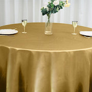 120" Satin Round Tablecloth Wedding Party Table Linens