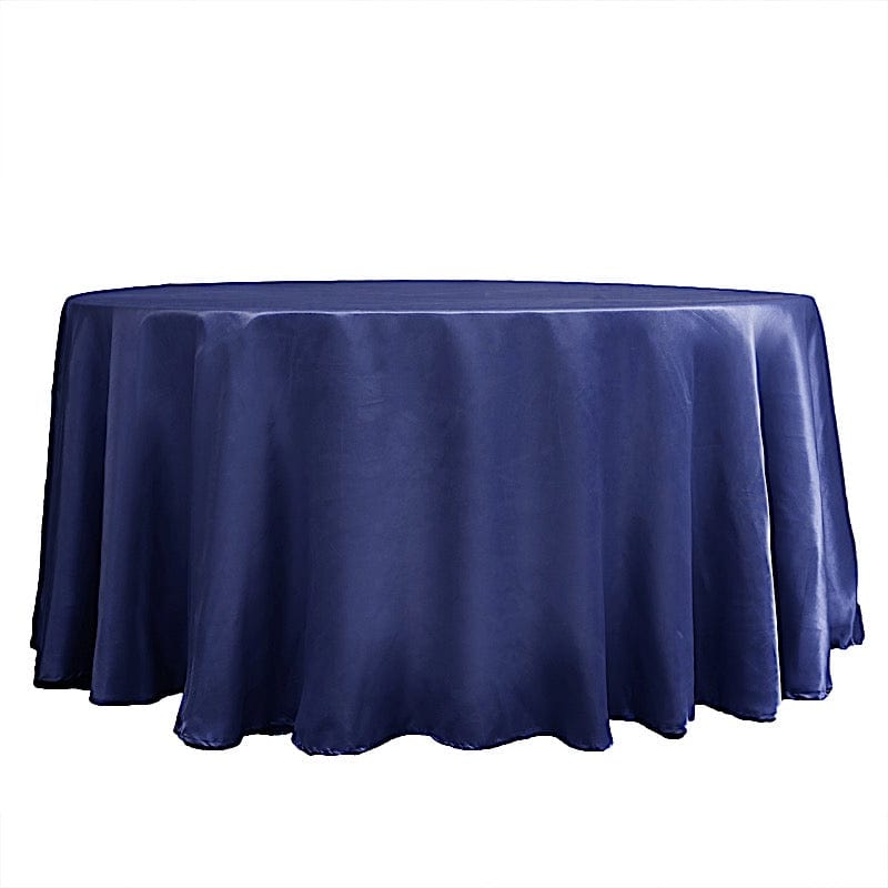 120" Satin Round Tablecloth Wedding Party Table Linens