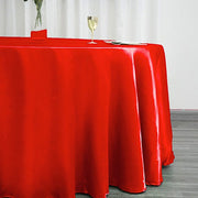 120" Satin Round Tablecloth Wedding Party Table Linens