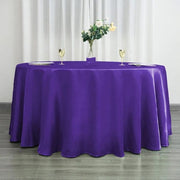120" Satin Round Tablecloth Wedding Party Table Linens