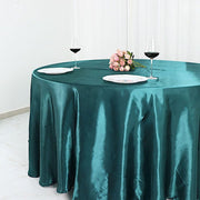 120" Satin Round Tablecloth Wedding Party Table Linens