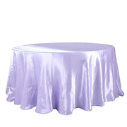 120" Satin Round Tablecloth Wedding Party Table Linens