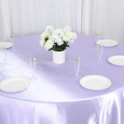 120" Satin Round Tablecloth Wedding Party Table Linens