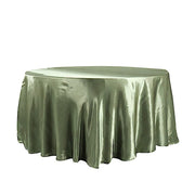 120" Satin Round Tablecloth Wedding Party Table Linens