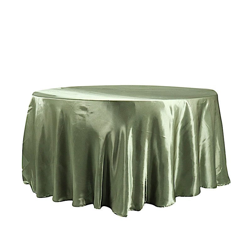 120" Satin Round Tablecloth Wedding Party Table Linens