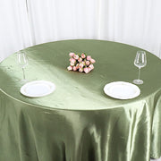120" Satin Round Tablecloth Wedding Party Table Linens