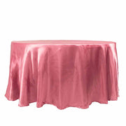 120" Satin Round Tablecloth Wedding Party Table Linens