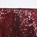 120" Sequined Round Tablecloth - Burgundy TAB_02_120_BURG