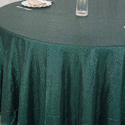 120" Sequined Round Tablecloth - Hunter Green TAB_02_120_HUNT