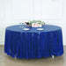 120" Sequined Round Tablecloth - Royal Blue TAB_02_120_018