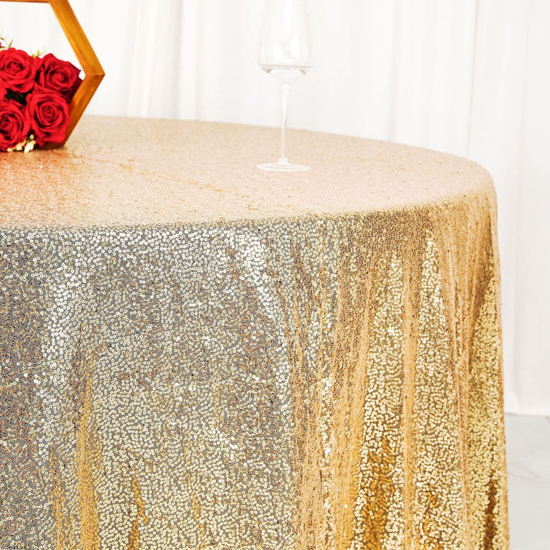 120" Sequined Round Tablecloth