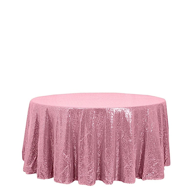 120" Sequined Round Tablecloth