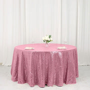 120" Sequined Round Tablecloth