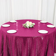 120" Sequined Round Tablecloth
