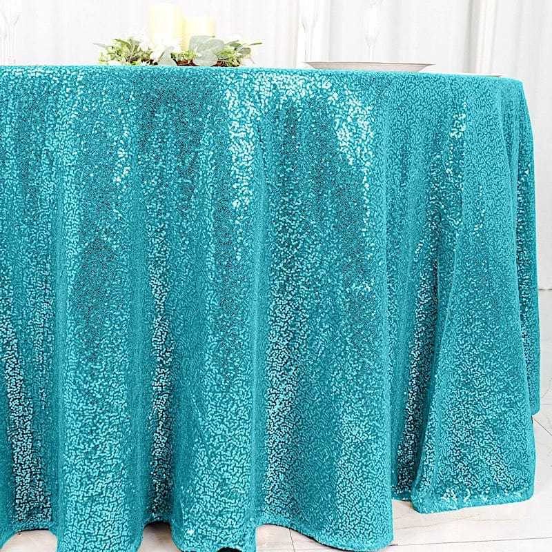 120" Sequined Round Tablecloth