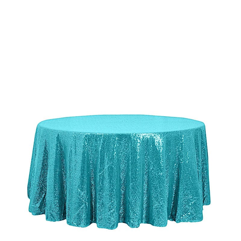 120" Sequined Round Tablecloth