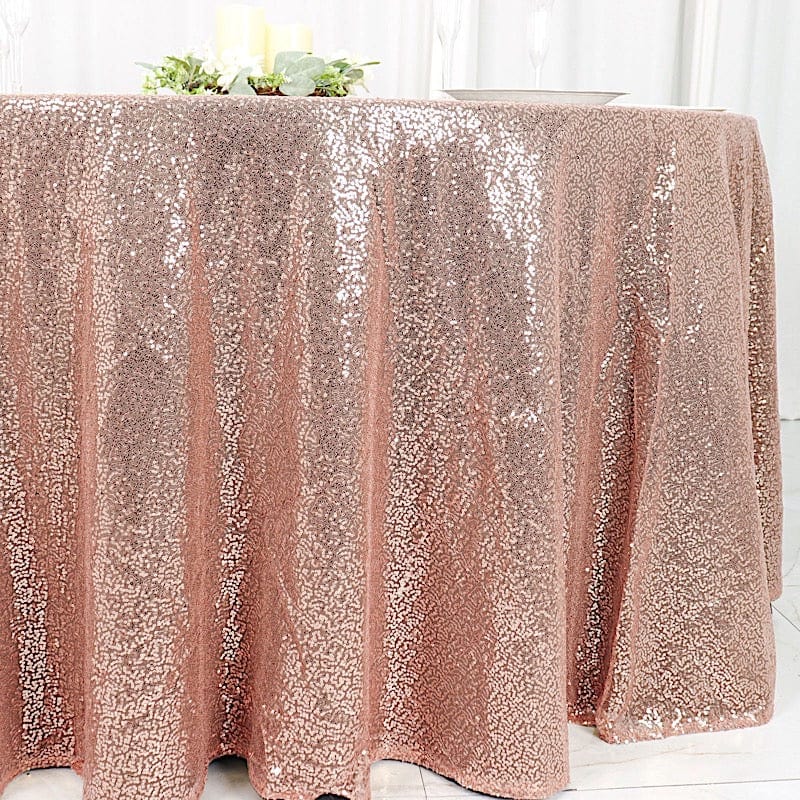 120" Sequined Round Tablecloth