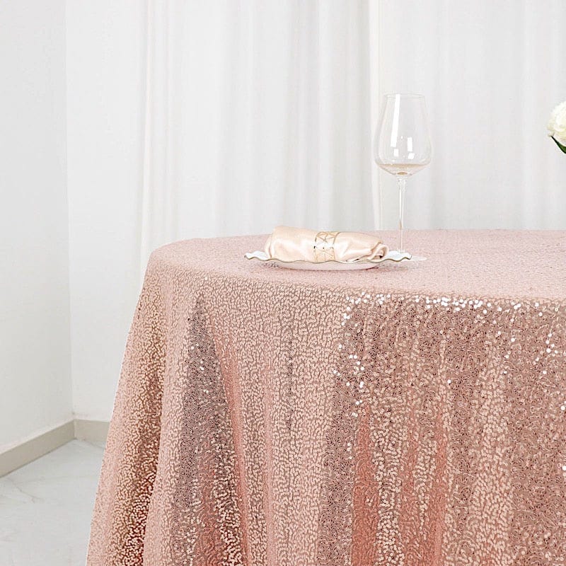 120" Sequined Round Tablecloth