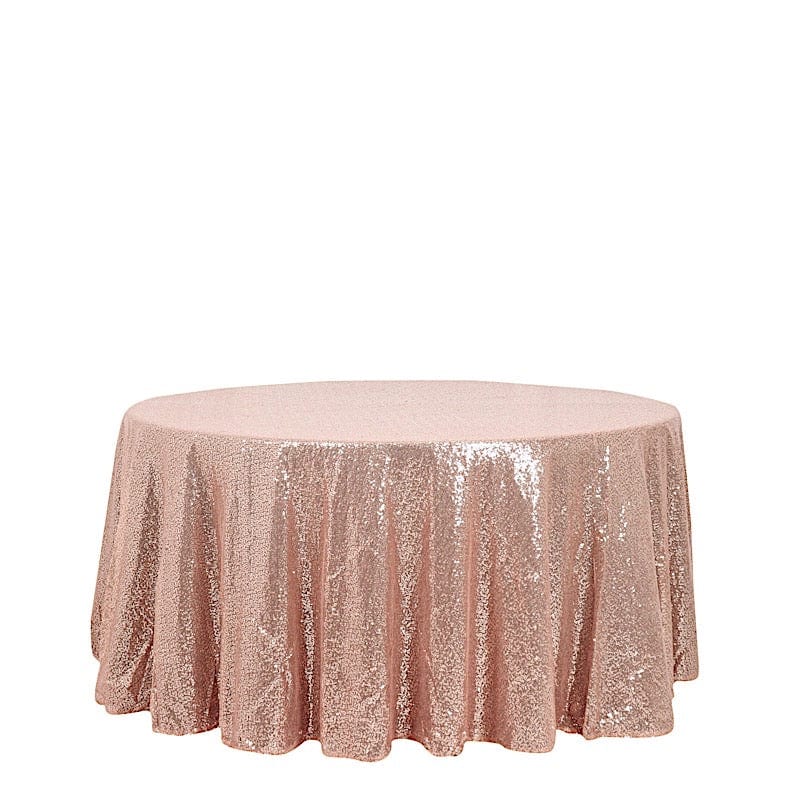 120" Sequined Round Tablecloth