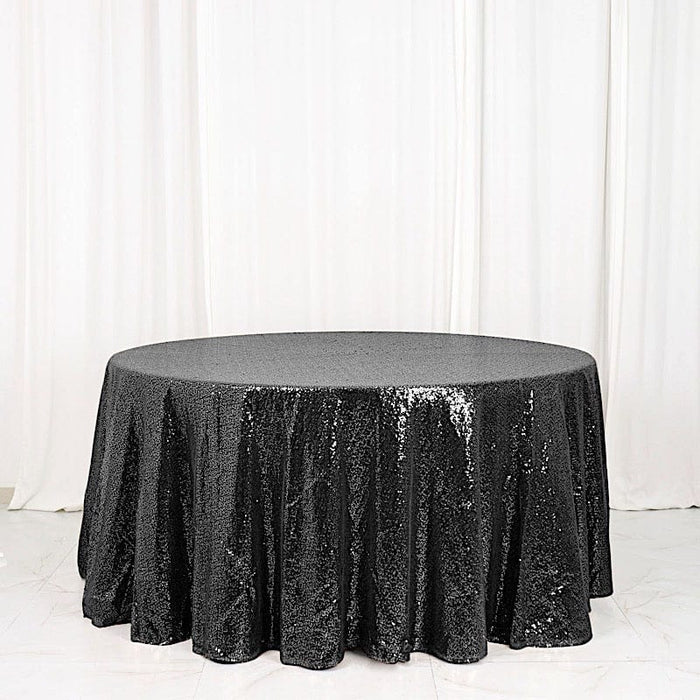 120" Sequined Round Tablecloth