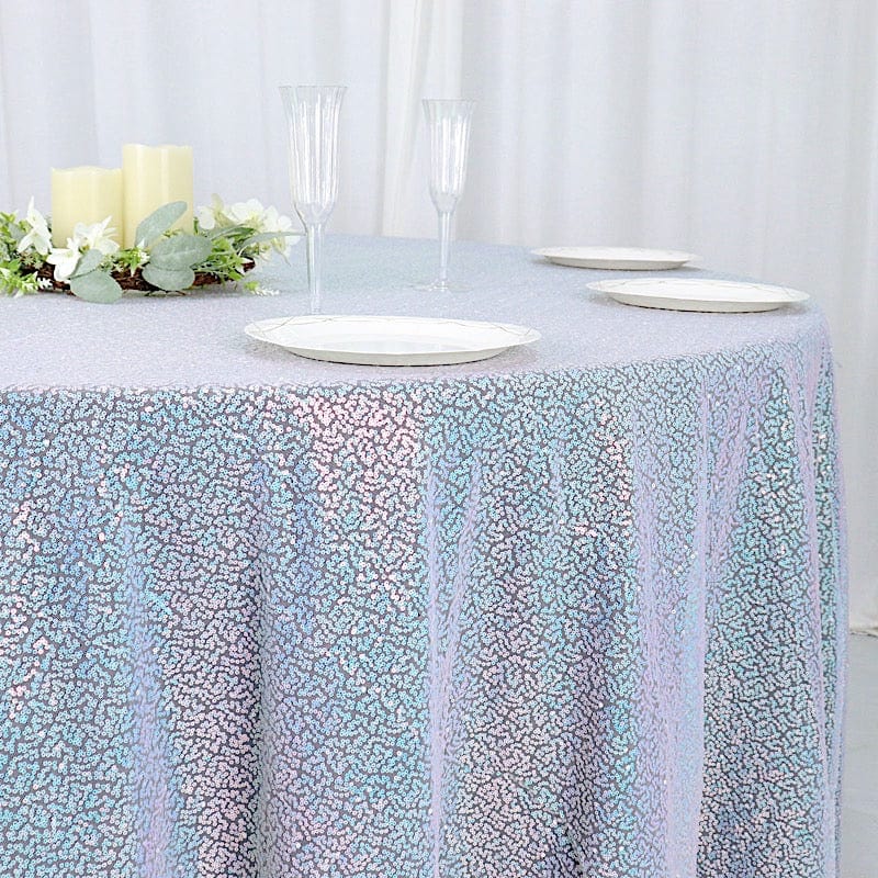 120" Sequined Round Tablecloth
